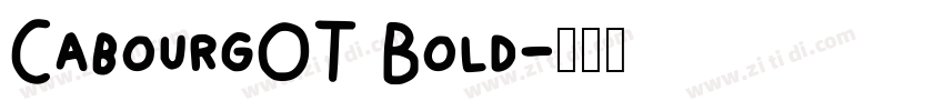 CabourgOT Bold字体转换